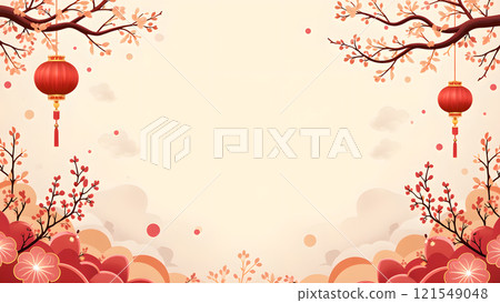 Happy chinese new year background lunar 121549048