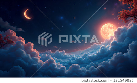 Happy chinese new year background lunar 121549085