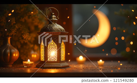 lantern moon kareem islamic background 121549280