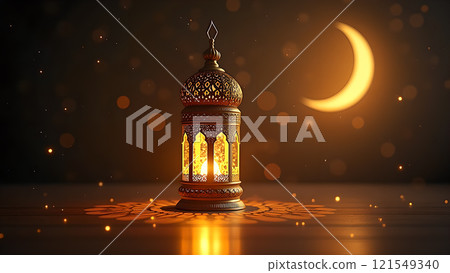 lantern moon kareem islamic background 121549340