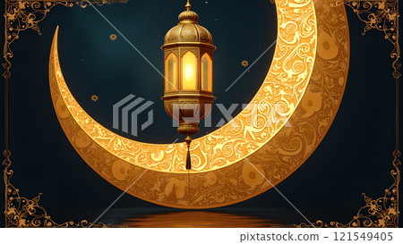 lantern moon kareem islamic background 121549405
