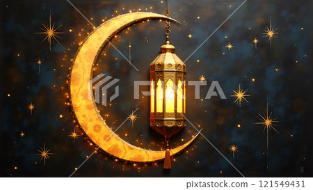 lantern moon kareem islamic background 121549431