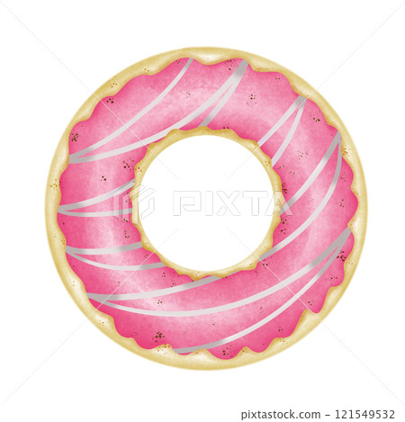 donut isolated on white background 121549532