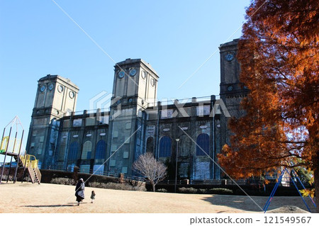 神奈川縣橫濱市根岸賽馬場遺址藍天紅葉森林公園 121549567