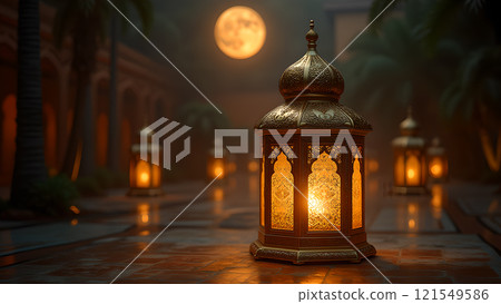 lantern moon kareem islamic background 121549586