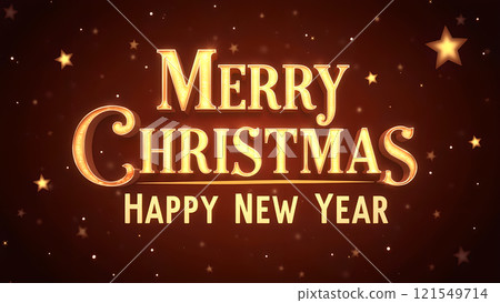 merry christmas new year text 121549714