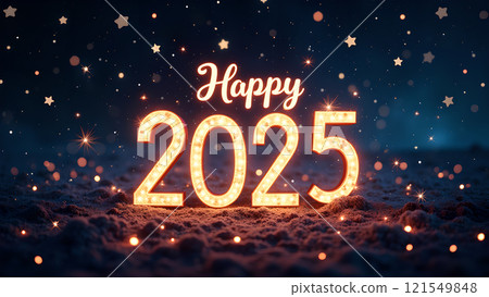 happy new year text on dark background happy new year text on dark background 121549848