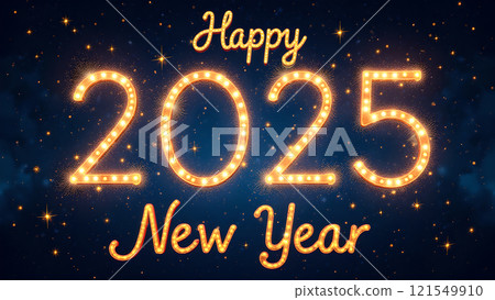 happy new year text on dark background happy new year text on dark background 121549910