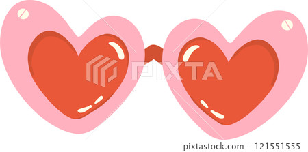 Cute Retro Heart shape Glasses 121551555