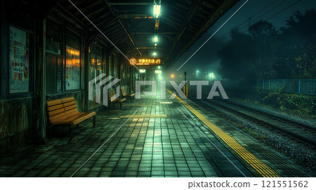 An unmanned station with an eerie atmosphere 121551562