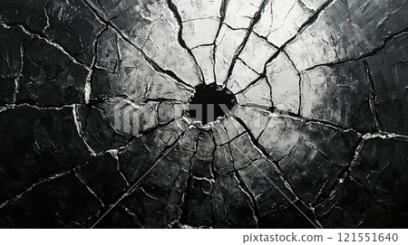Cracks, fissures background 121551640