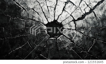 Cracks, fissures background 121551645