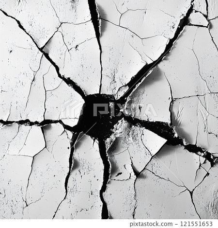 Cracks, fissures background 121551653