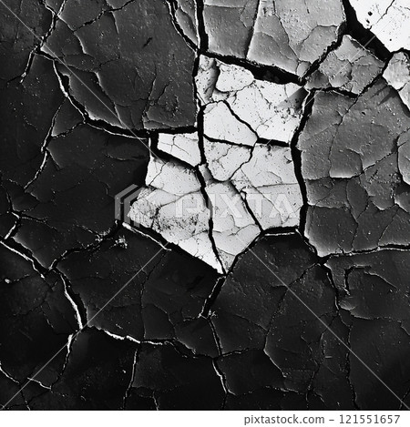 Cracks, fissures background 121551657