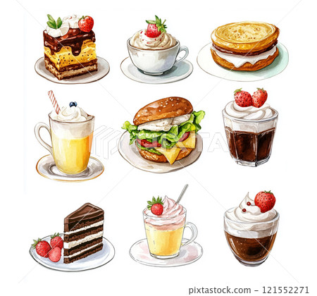 美味的咖啡館菜單圖 121552271