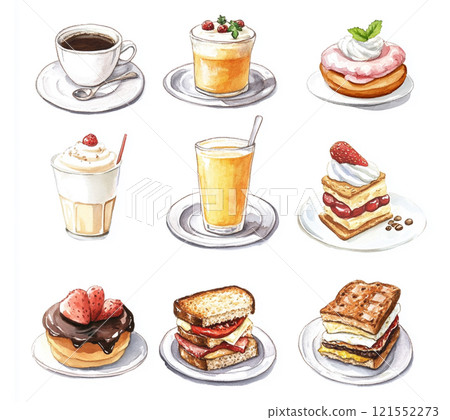 美味的咖啡館菜單圖 121552273