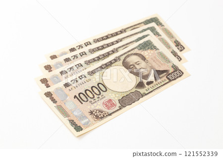40,000 yen on white background 40,000 yen on white background 121552339