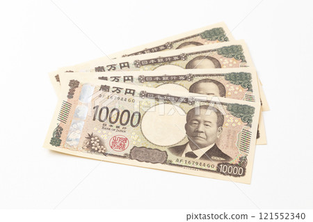 40,000 yen on white background 121552340