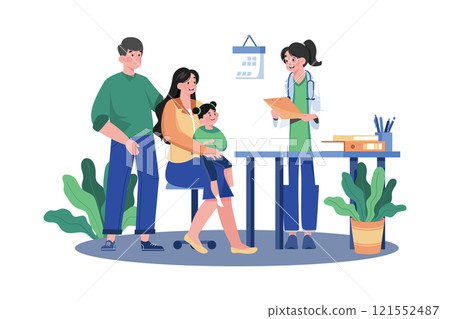 A Medical Social Worker Helps Patients 121552487