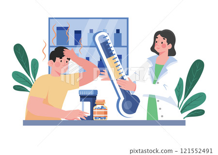 A Nurse Administers Medication To Patients 121552491