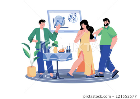 Company Hosts Networking Event To Meet Potential Clients Company Hosts Networking Event To Meet Potential Clients 121552577