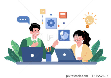 A Student Works On A Group Project With Classmates A Student Works On A Group Project With Classmates 121552603