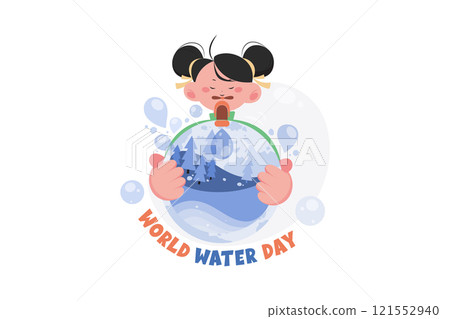 World Water Day Illustration concept on white background 121552940