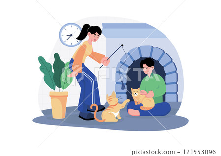 People Spending Time With Pet People Spending Time With Pet 121553096