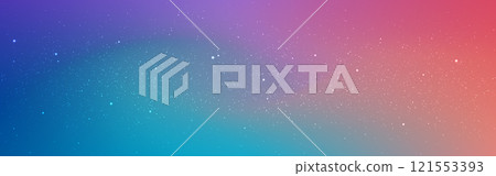 Northern lights. Soft cosmos texture. Colorful galaxy with white stars. Beautiful milky way. Cosmic gradient with stardust. Fantasy universe wallpaper. Vector illustration 121553393