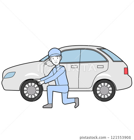 Tire exchange 121553908
