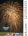Ferris wheel and fireworks 121554355