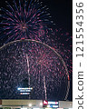 Ferris wheel and fireworks 121554356