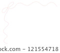 Simple hand-drawn ribbon frame 121554718