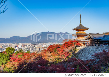 清水寺和京都的秋葉 清水寺和京都的秋葉 121555026