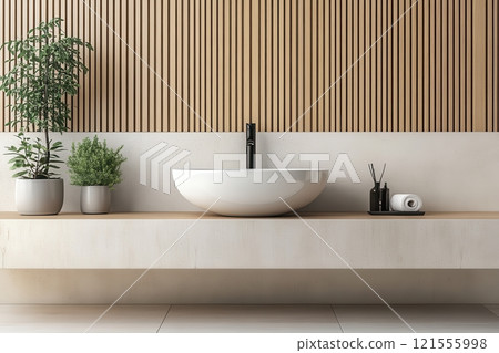 Minimalist bathroom design modern home interior decoration serene environment aesthetic viewpoint style inspiration 121555998
