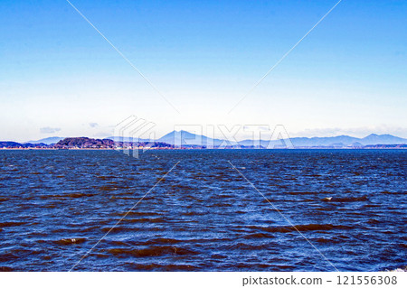 Mount Tsukuba and Lake Kasumigaura as seen from "Tamatsukuri Roadside Station" Mount Tsukuba and Lake Kasumigaura as seen from "Tamatsukuri Roadside Station" 121556308