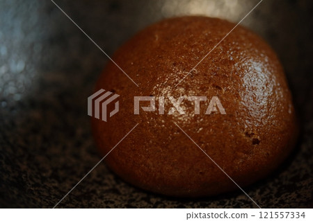 Close-up of a manju bun Close-up of a manju bun 121557334