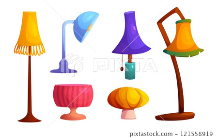 Table and floor lamp interior collection Table and floor lamp interior collection 121558919