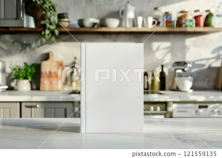 blank white book cover for mockup . Generative AI 121559135