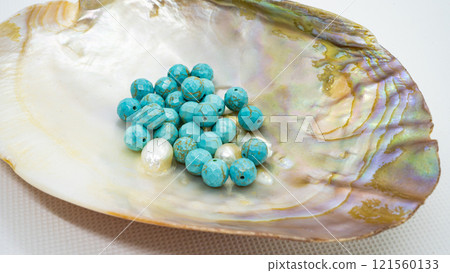 Turquoise, 64 facets, 8mm size 121560133