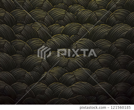 日本紙紋理圖像素材，波紋圖案，金色，黑色 121560185