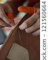 Leather craft - Hand sewing 121560664