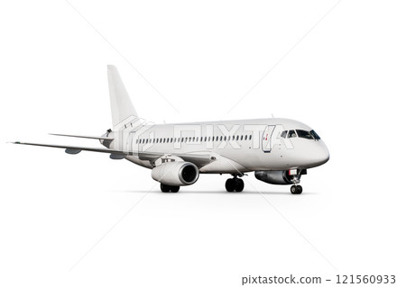 Passenger airplane isolated on white background Passenger airplane isolated on white background 121560933