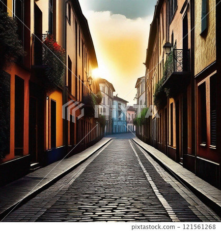 Sunset Alley 121561268