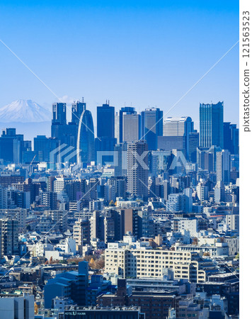 東京富士山和新宿摩天大樓 121563523