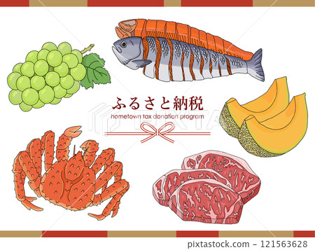 Hometown tax donation banner gourmet set 121563628