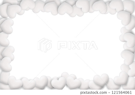 一個方形框架，周圍有許多白色的三維木心。 121564061