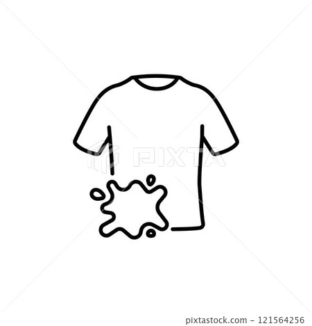 dirty shirt icon vector isolated on background dirty shirt icon vector isolated on background 121564256