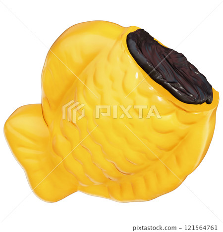 Taiyaki with black bean filling Clipart , Japanese Fish-Shaped Pastry , Korean street food Bungeoppang On transparent background , 3D Rendering Taiyaki with black bean filling Clipart , Japanese Fish-Shaped Pastry , Korean street food Bungeoppang On transparent background , 3D Rendering 121564761