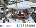 石川縣金澤市湯湧溫泉的冬景 121565099